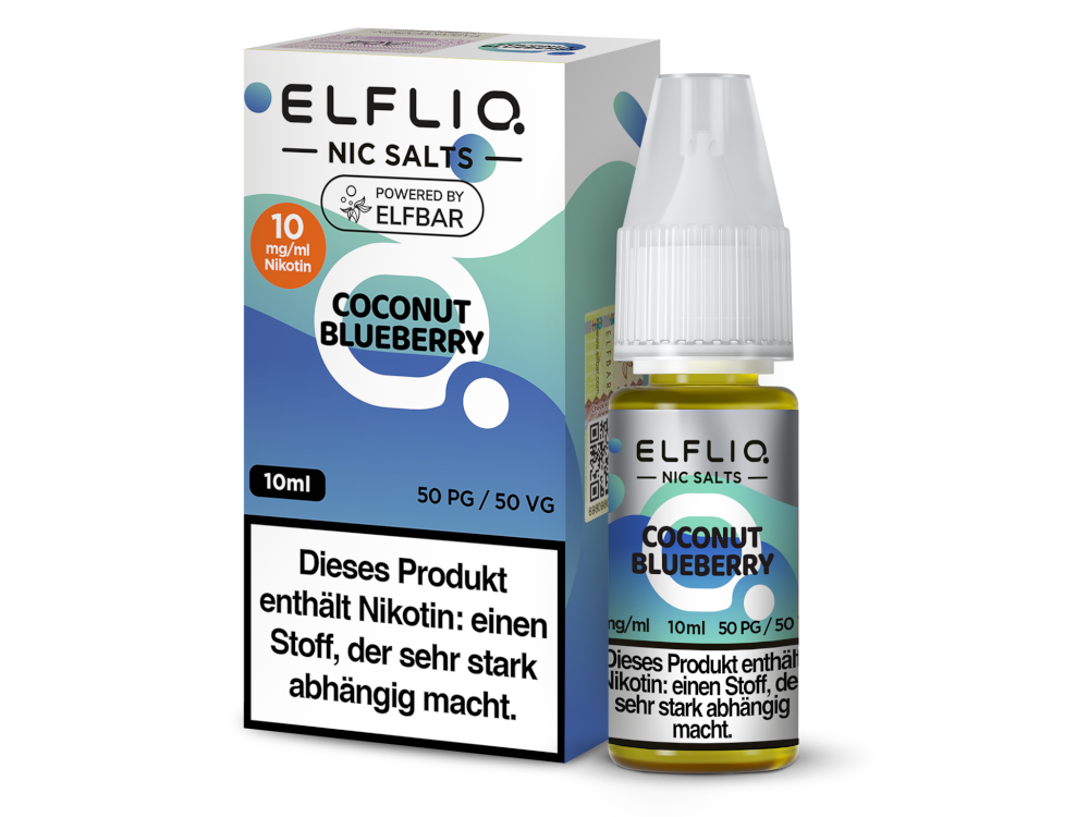ELFLIQ - Coconut Blueberry - Nikotinsalz Liquid 10 mg/ml 10er Packung