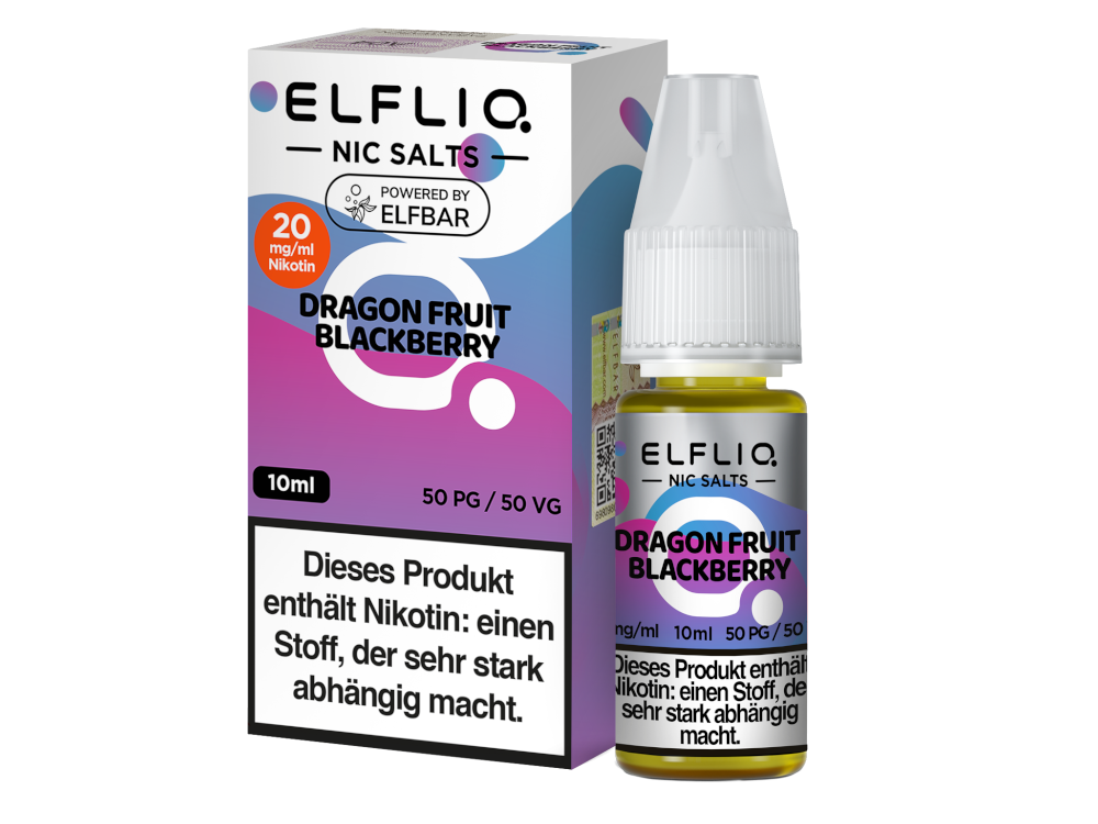 ELFLIQ - Dragon Fruit Blackberry - Nikotinsalz Liquid 20 mg/ml 200er Packung