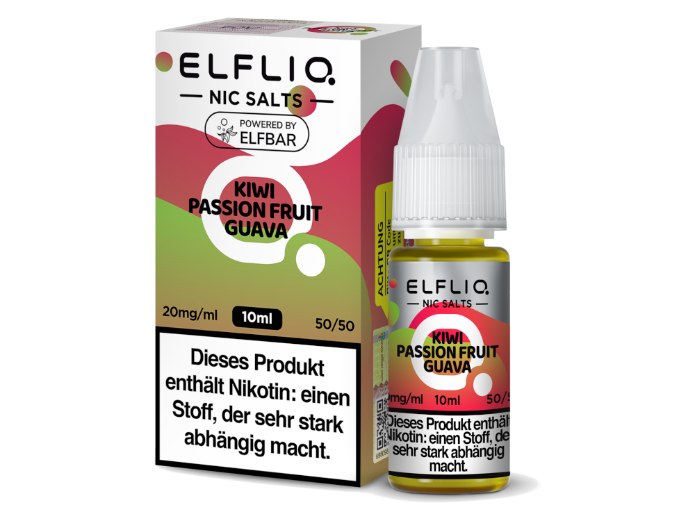 ELFLIQ - Kiwi Passion Fruit Guava - Nikotinsalz Liquid 20 mg/ml 10er Packung