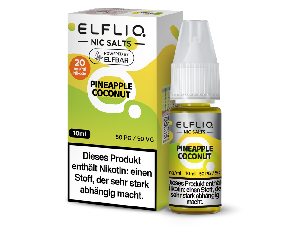 ELFLIQ - Pineapple Coconut - Nikotinsalz Liquid 20 mg/ml 10er Packung