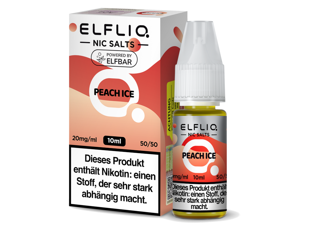 ELFLIQ - Peach Ice - Nikotinsalz Liquid 20 mg/ml 10er Packung
