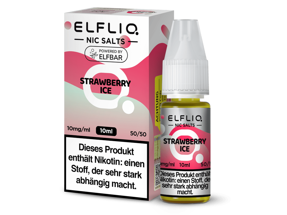 ELFLIQ - Strawberry Ice - Nikotinsalz Liquid 10 mg/ml 200er Packung