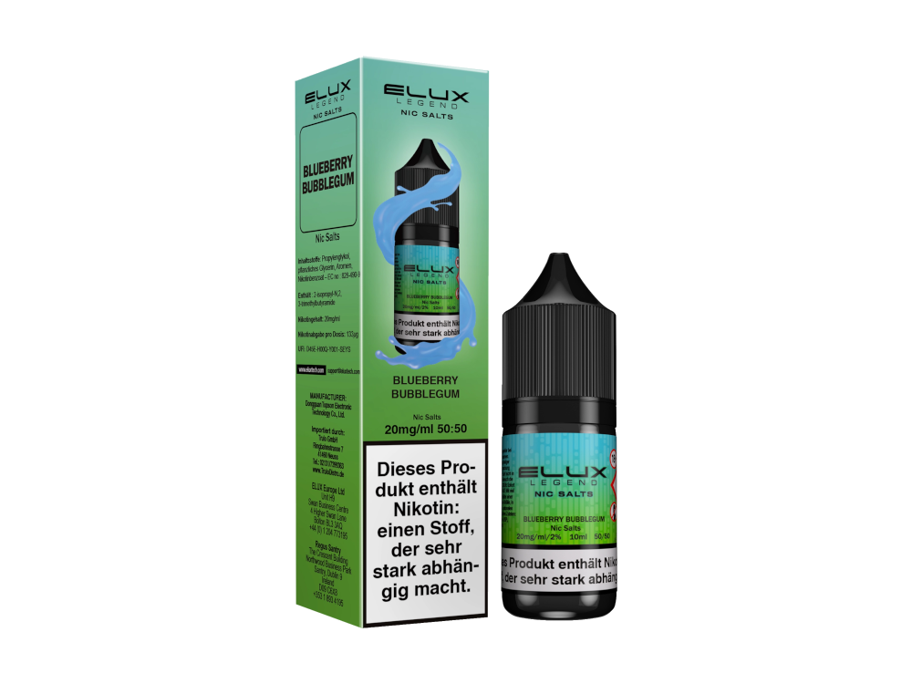 Elux - Blueberry Bubblegum - Nikotinsalz Liquid 20 mg/ml