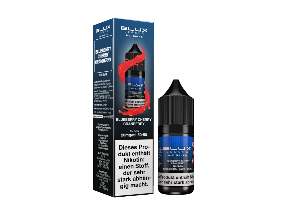 Elux - Blueberry Cherry Cranberry - Nikotinsalz Liquid 10 mg/ml