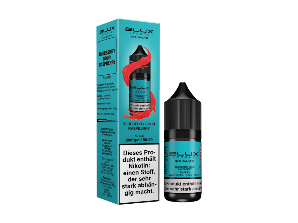 Elux - Blueberry Sour Raspberry - Nikotinsalz Liquid 20 mg/ml