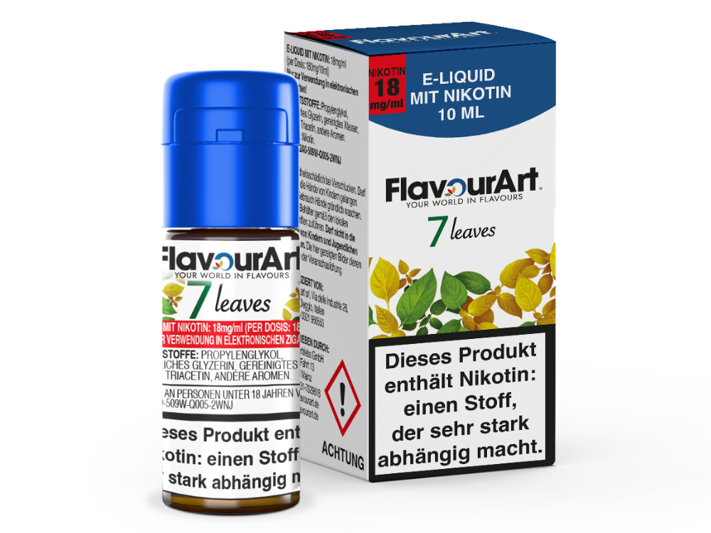 FlavourArt - 7 Leaves E-Zigaretten Liquid 18 mg/ml 15er Packung