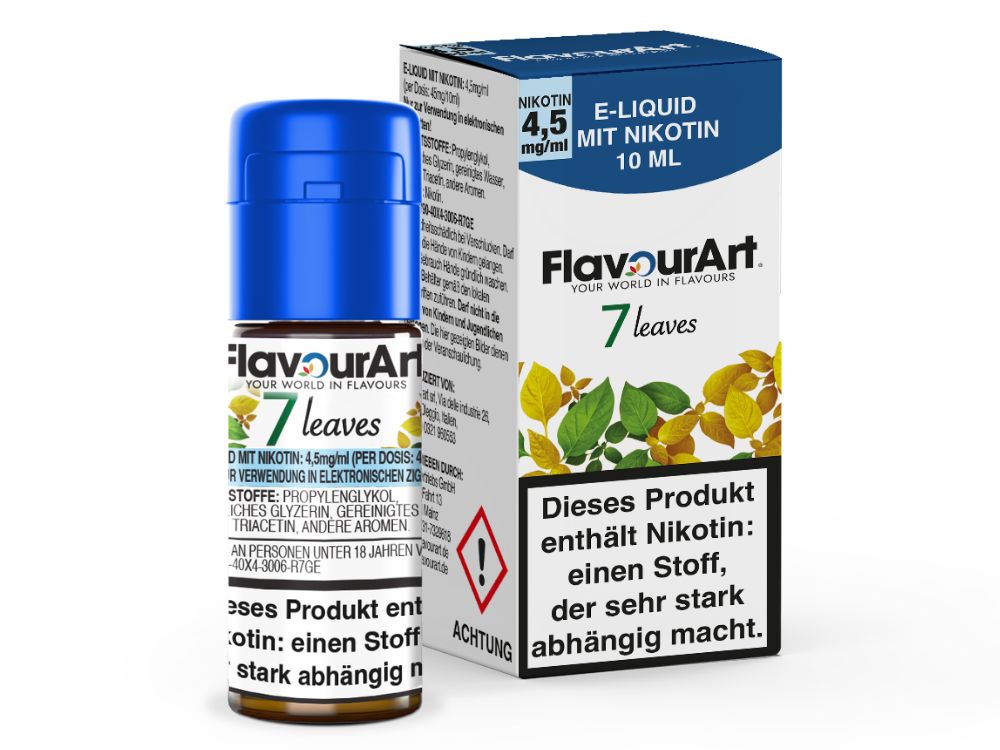 FlavourArt - 7 Leaves E-Zigaretten Liquid 4,5 mg/ml