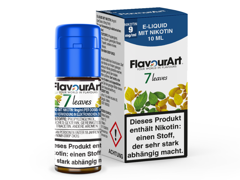 FlavourArt - 7 Leaves E-Zigaretten Liquid 9 mg/ml 15er Packung