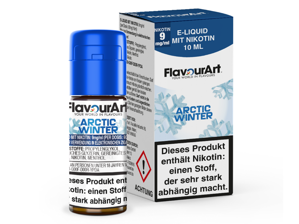 FlavourArt - Arctic Winter E-Zigaretten Liquid 9 mg/ml 15er Packung