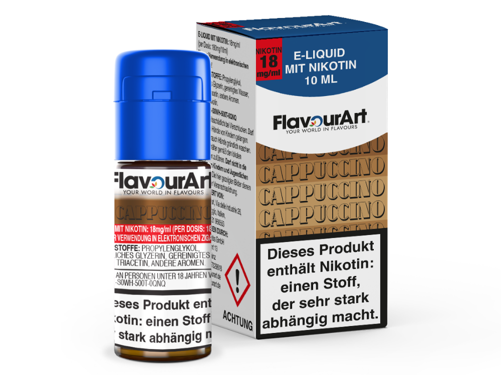 FlavourArt - Cappuccino E-Zigaretten Liquid 18 mg/ml