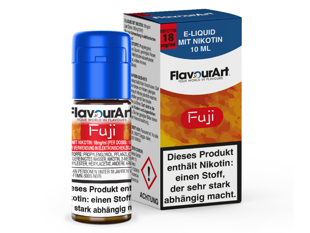 FlavourArt - Fuji E-Zigaretten Liquid 18 mg/ml 15er Packung