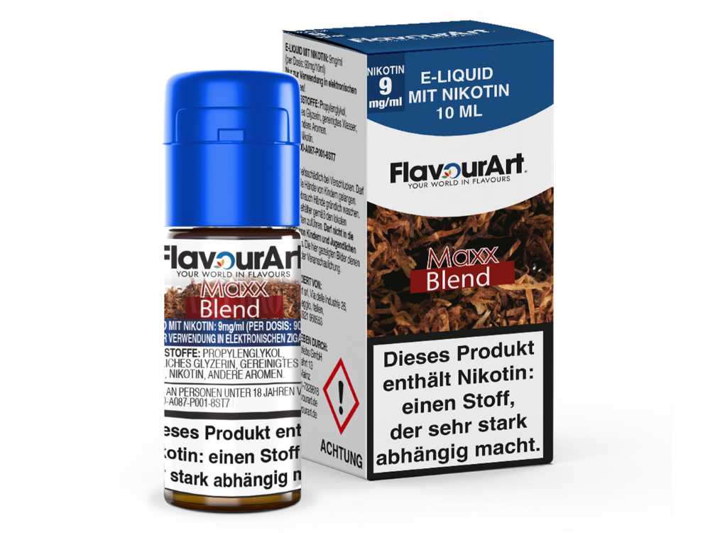 FlavourArt - Maxx-Blend E-Zigaretten Liquid 9 mg/ml