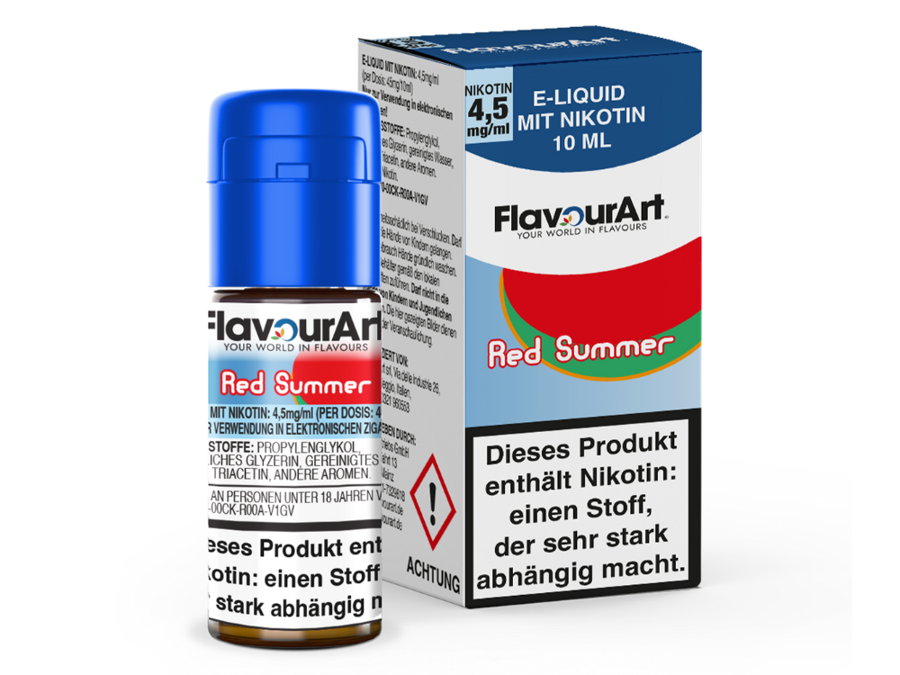 FlavourArt - Red Summer E-Zigaretten Liquid 4,5 mg/ml