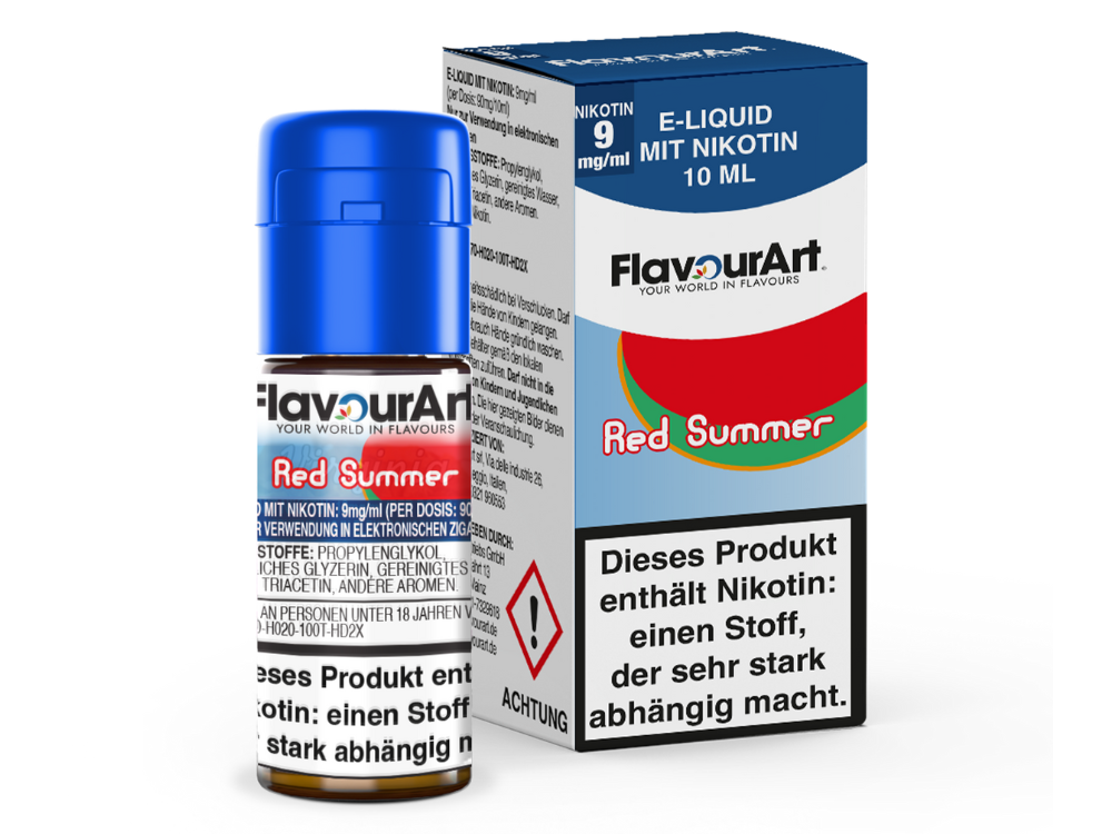 FlavourArt - Red Summer E-Zigaretten Liquid 9 mg/ml
