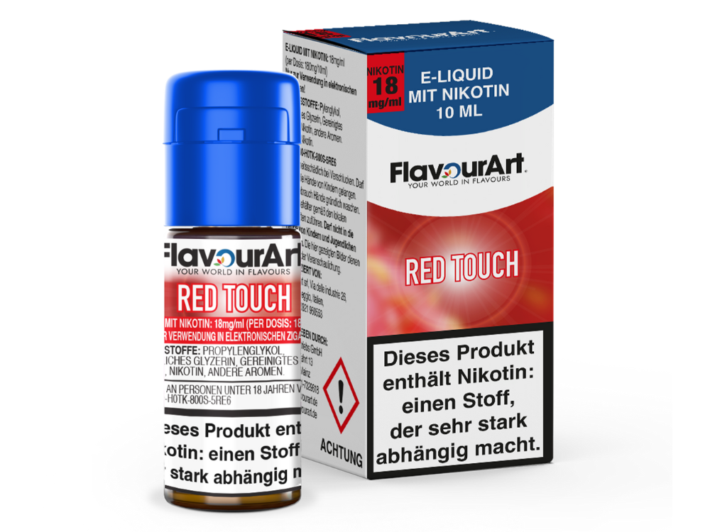 FlavourArt - Red Touch E-Zigaretten Liquid 18 mg/ml 15er Packung