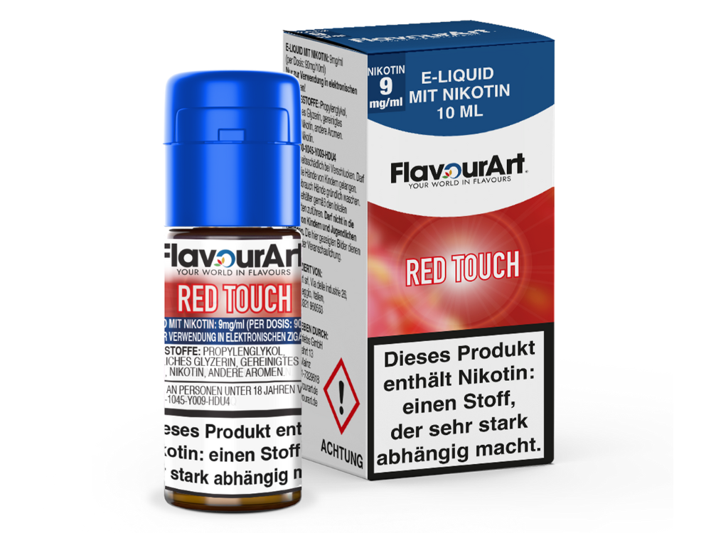 FlavourArt - Red Touch E-Zigaretten Liquid 9 mg/ml 15er Packung