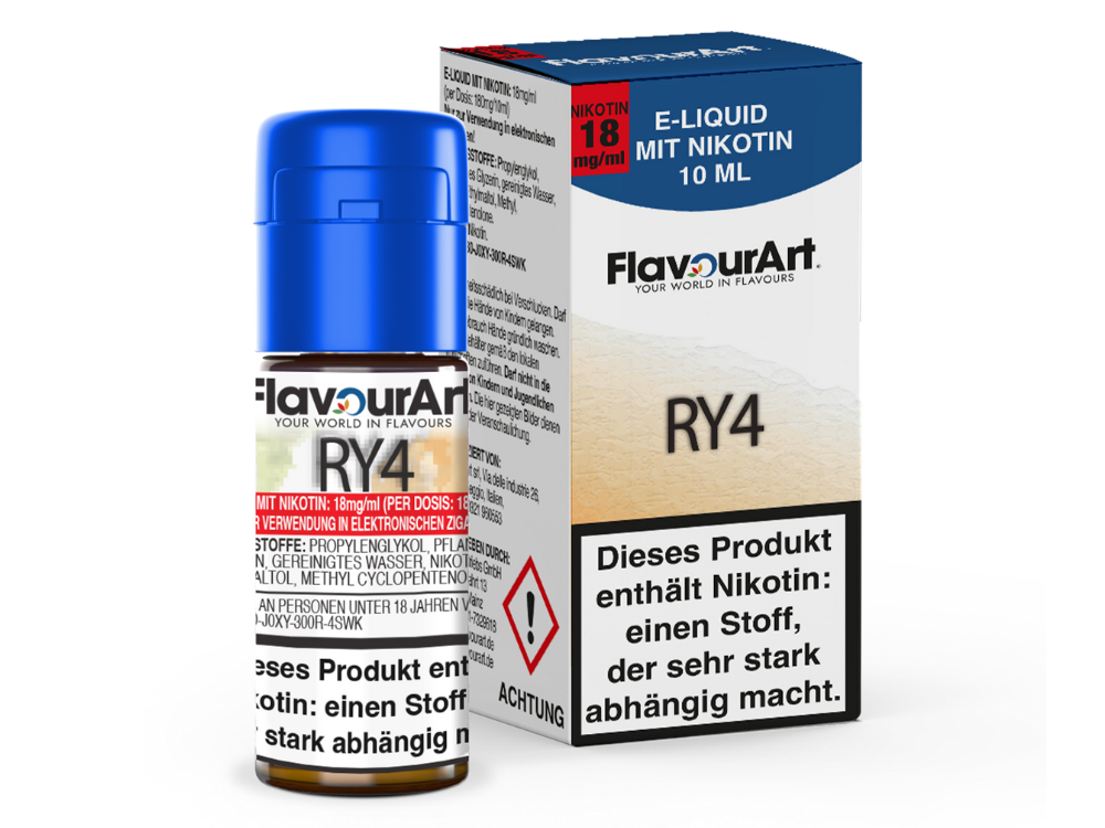 FlavourArt - RY4 E-Zigaretten Liquid 18 mg/ml 15er Packung