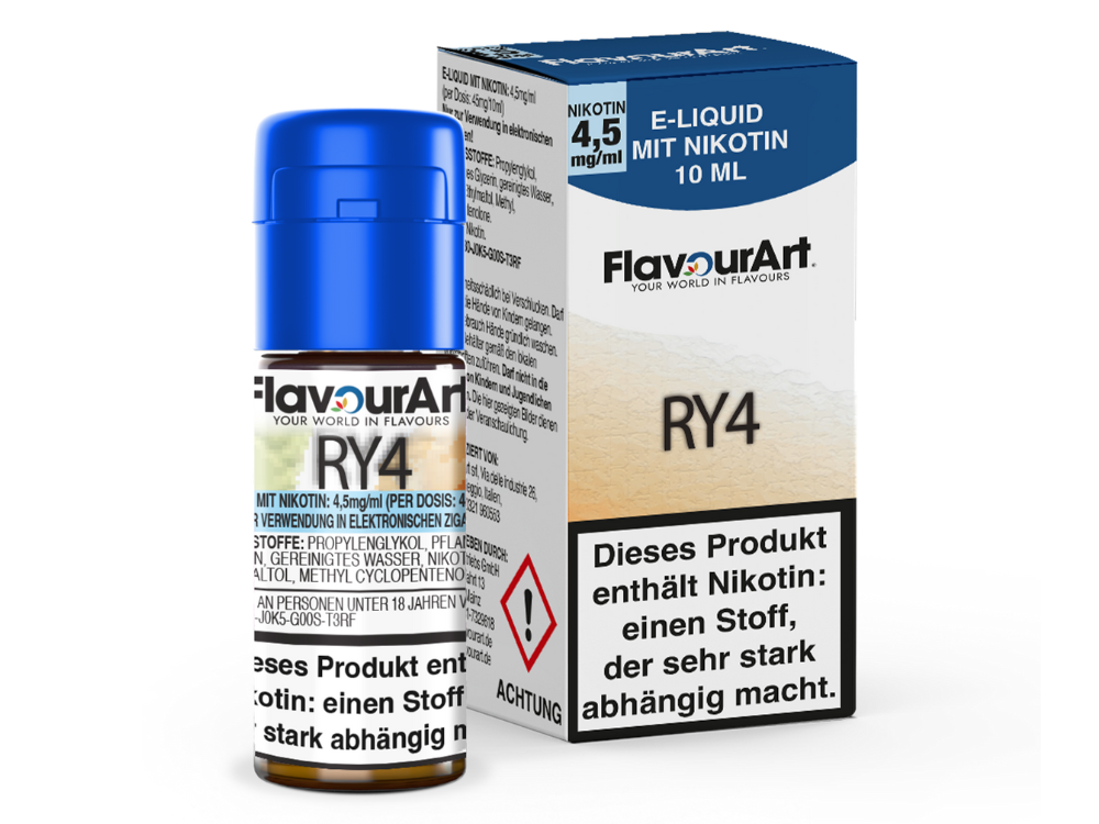 FlavourArt - RY4 E-Zigaretten Liquid 4,5 mg/ml