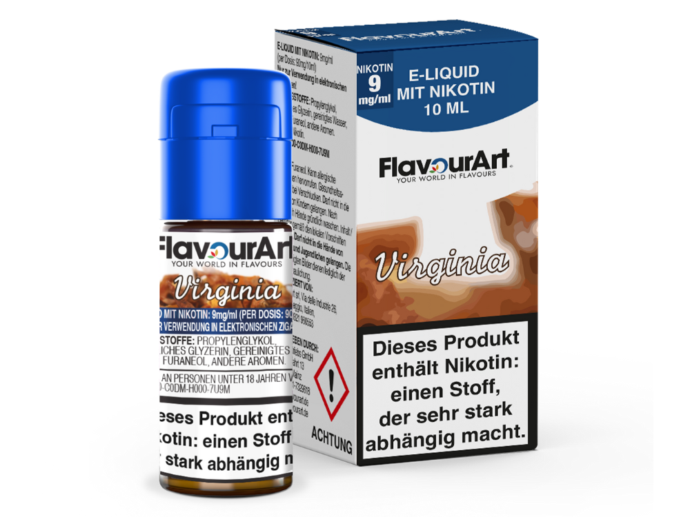 FlavourArt - Virginia E-Zigaretten Liquid 9 mg/ml