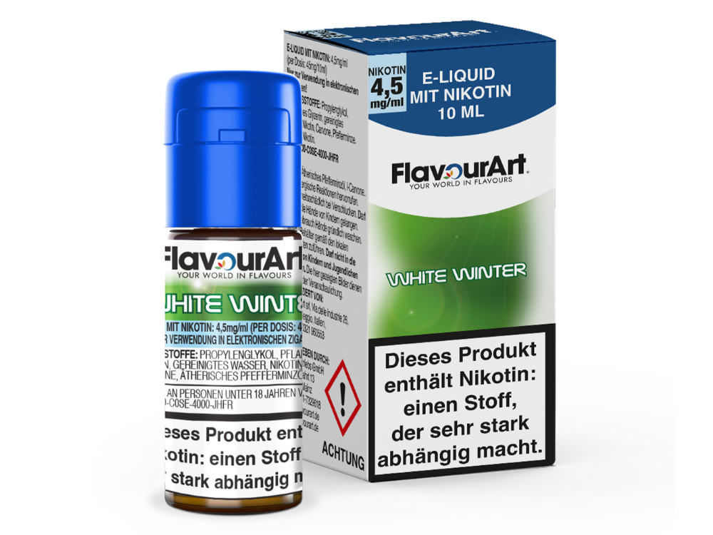 FlavourArt - White Winter E-Zigaretten Liquid 4,5 mg/ml 15er Packung