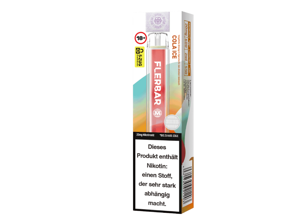 Flerbar - M Einweg E-Zigarette - Cola Ice 20 mg/ml