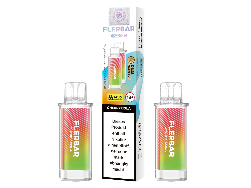 Flerbar - POD Cherry Cola 20 mg/ml (2 Stück pro Packung) 10er Packung