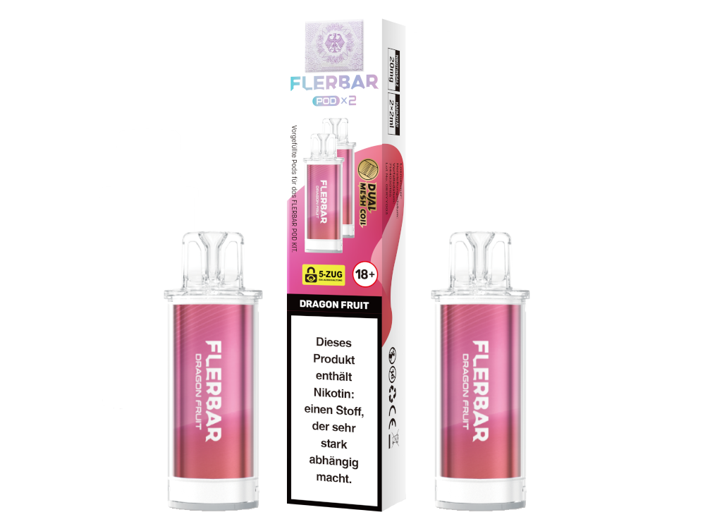 Flerbar - POD Dragon Fruit 20 mg/ml (2 Stück pro Packung) 400er Packung