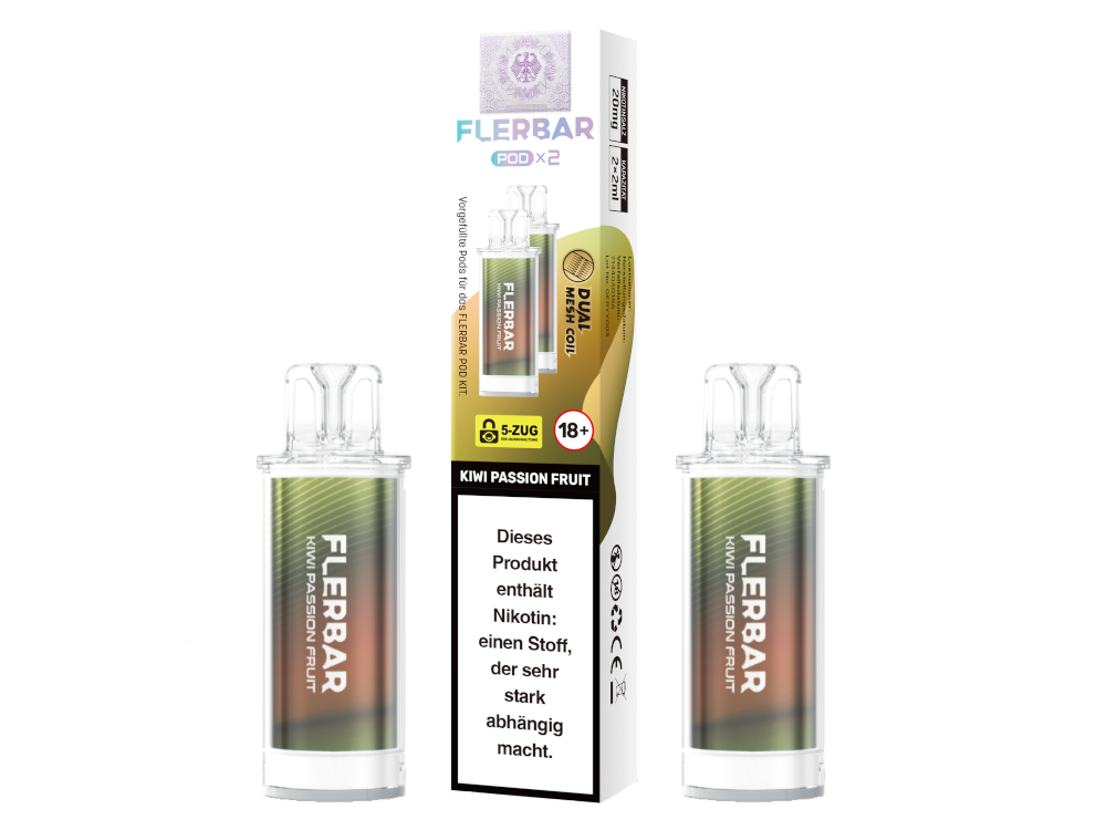 Flerbar - POD Kiwi Passion Fruit 20 mg/ml (2 Stück pro Packung)