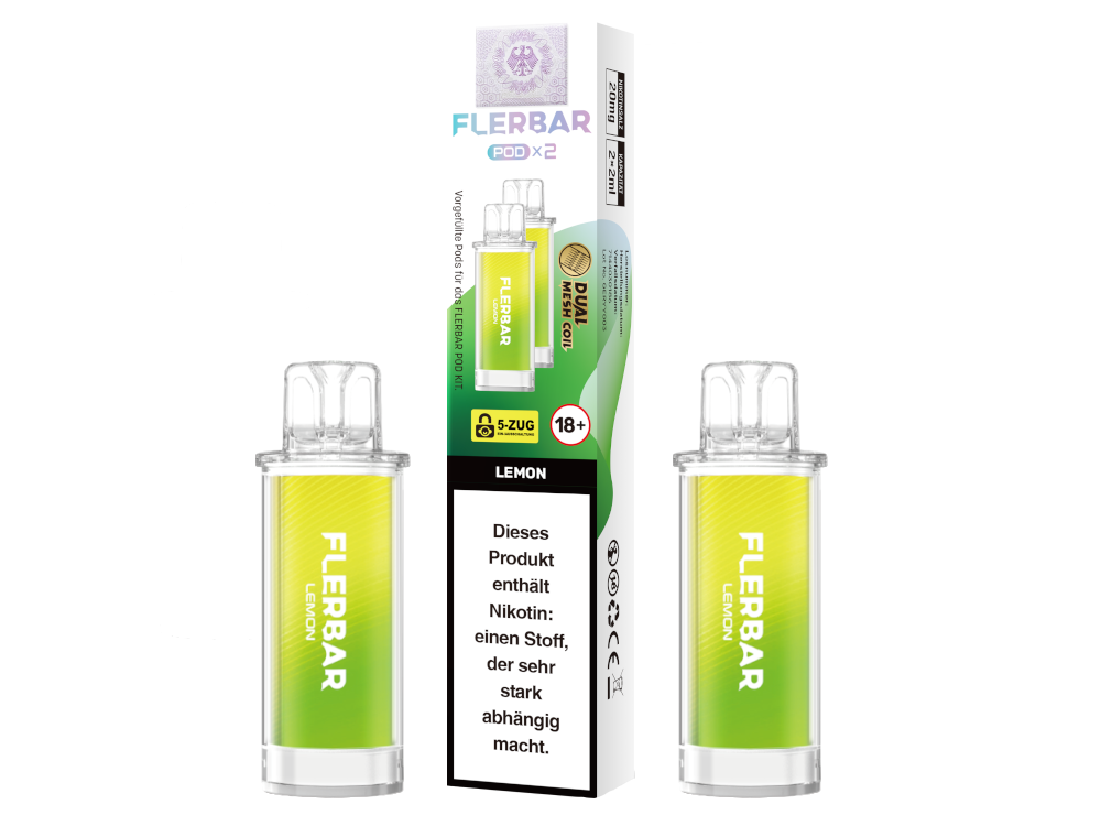 Flerbar - POD Lemon 20 mg/ml (2 Stück pro Packung) 400er Packung