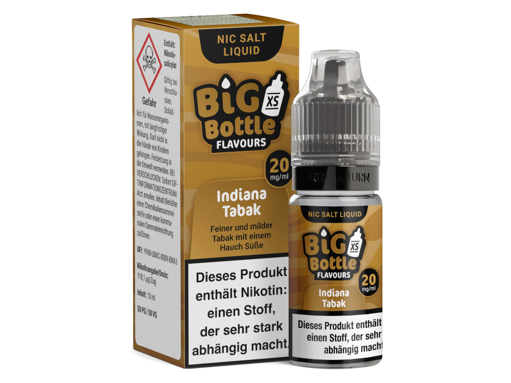 Big Bottle - Indiana Tabak - Nikotinsalz Liquid 20 mg/ml