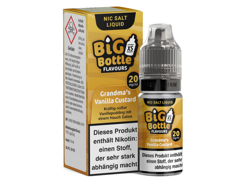 Big Bottle - Grandma's Vanilla Custard - Nikotinsalz Liquid 20 mg/ml