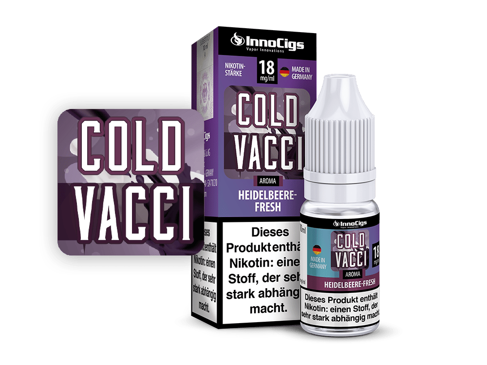 InnoCigs - Cold Vacci Heidelbeere-Fresh Aroma 0 mg/ml 10er Packung