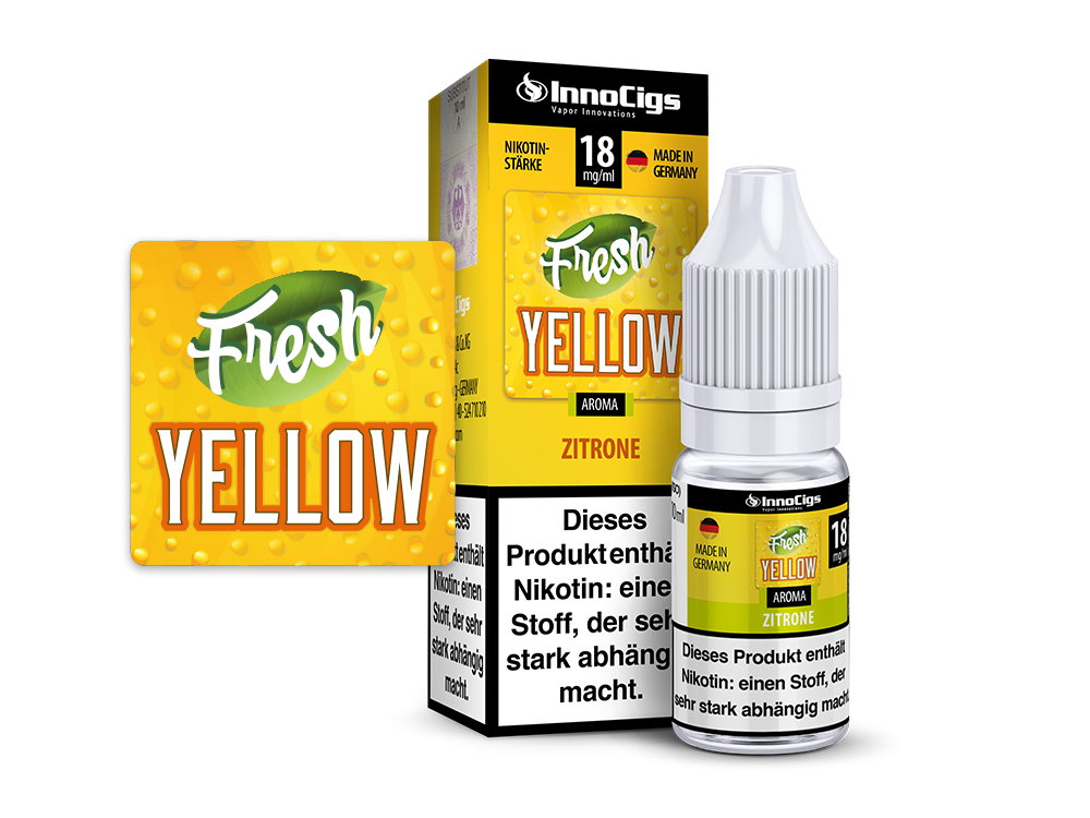 InnoCigs - Fresh Yellow Zitrone Aroma 9 mg/ml 10er Packung