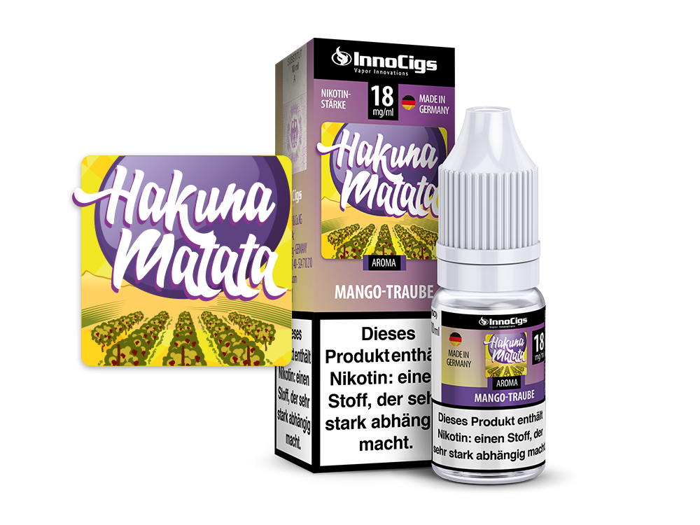 InnoCigs - Hakuna Matata Mango-Traube Aroma 3 mg/ml 10er Packung