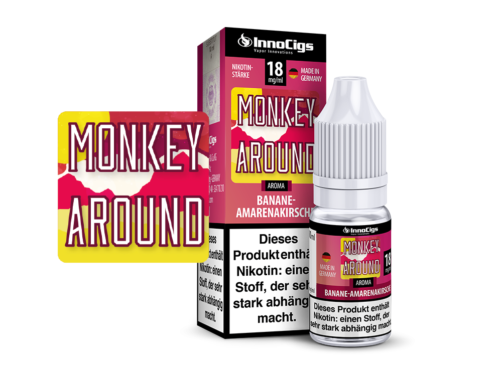 InnoCigs - Monkey Around Banane-Amarenakirsche Aroma 0 mg/ml 10er Packung