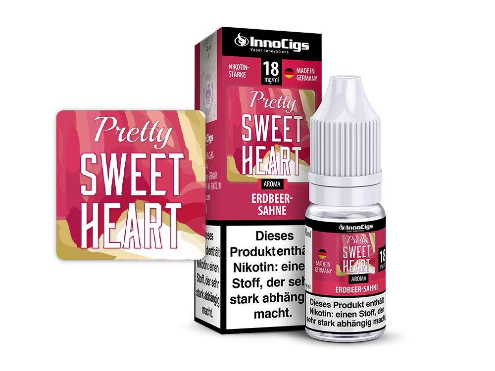 InnoCigs - Pretty Sweetheart Erdbeer-Sahne Aroma 3 mg/ml 10er Packung