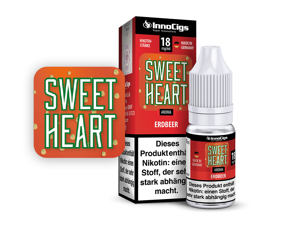 InnoCigs - Sweetheart Erdbeer Aroma 9 mg/ml 10er Packung