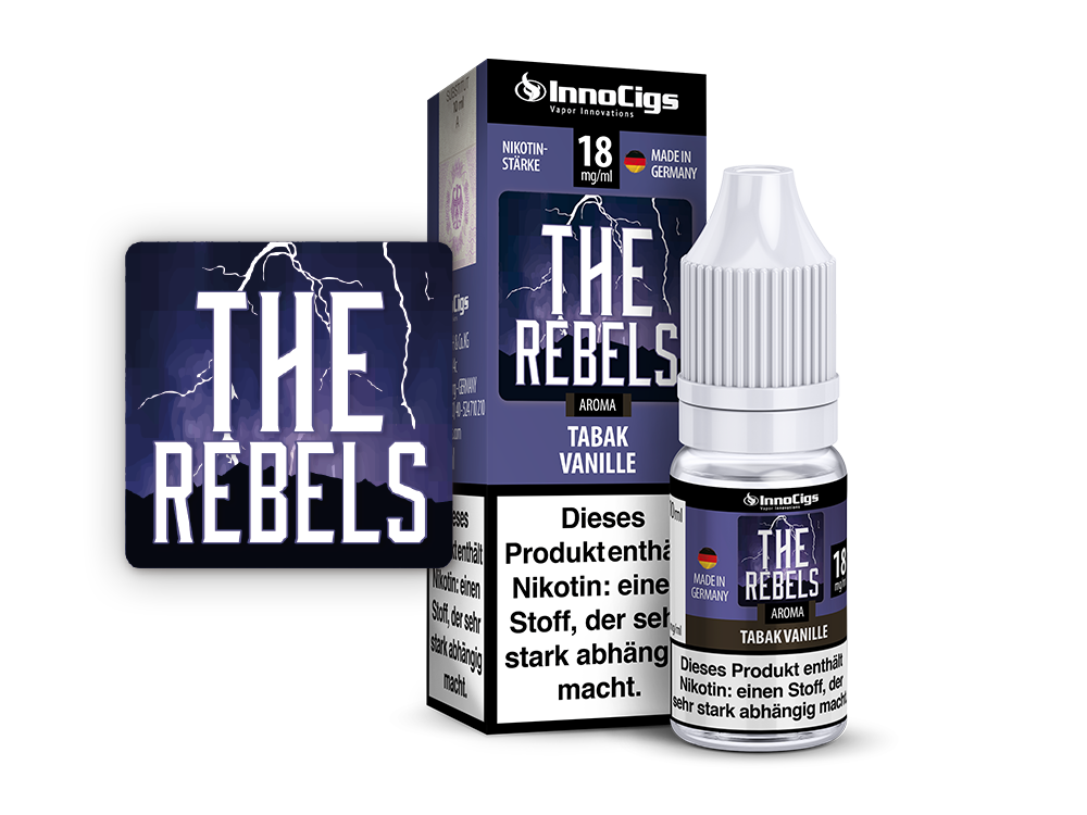 InnoCigs - The Rebels Tabak Vanille Aroma 18 mg/ml 10er Packung