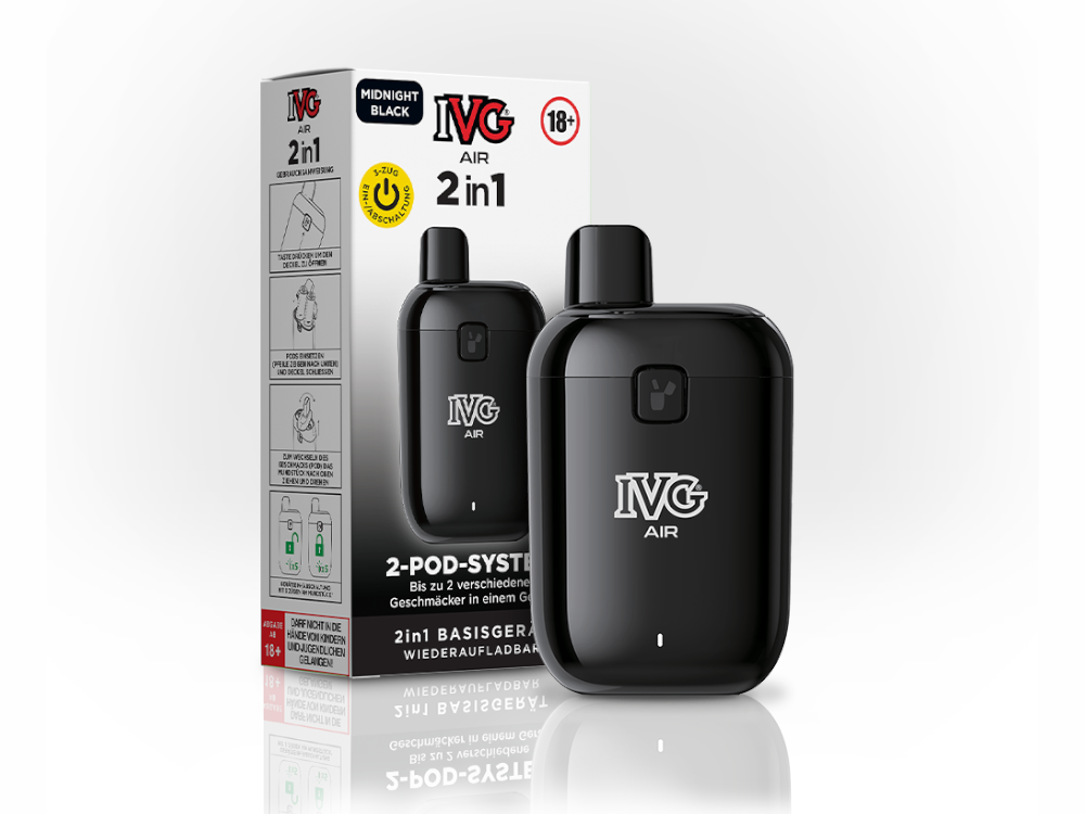 IVG - AIR 2in1 Akku 780 mAh (Basisgerät) midnight schwarz