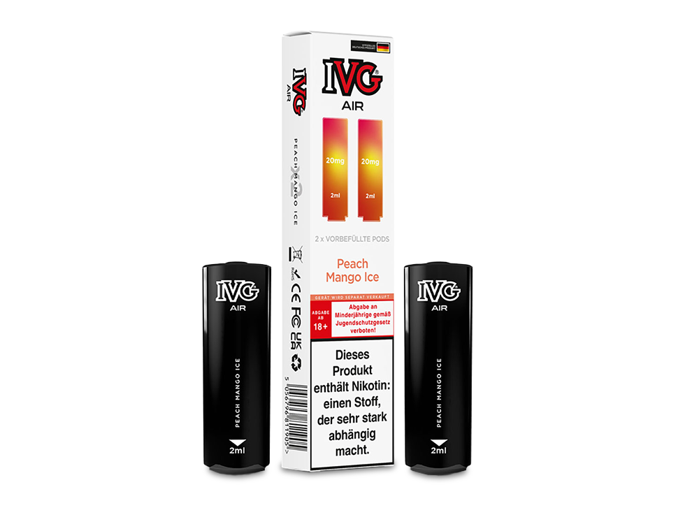 IVG - AIR Pod Peach Mango Ice 20 mg/ml (2 Stück pro Packung)