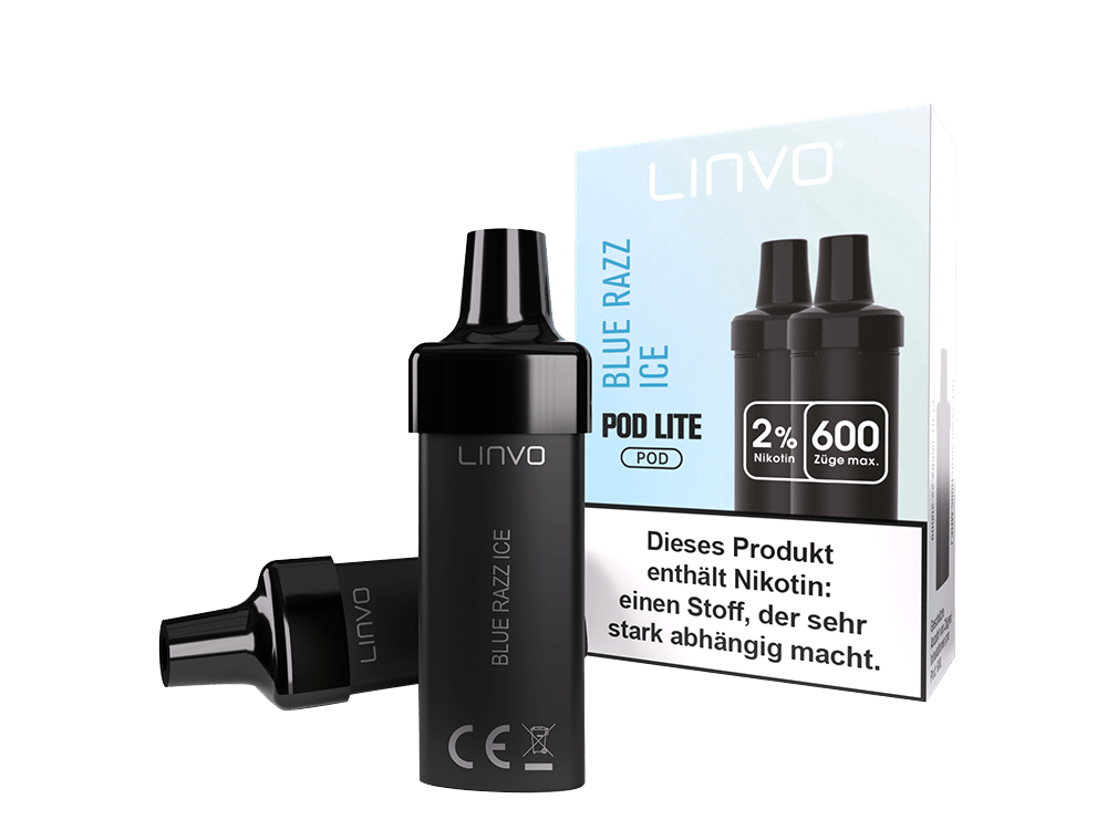 Linvo - Pod Lite Cartridge Blue Razz Ice 20 mg/ml (2 Stück pro Packung) 300er Packung