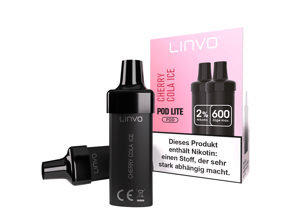 Linvo - Pod Lite Cartridge Cherry Cola Ice 20 mg/ml (2 Stück pro Packung) 10er Packung