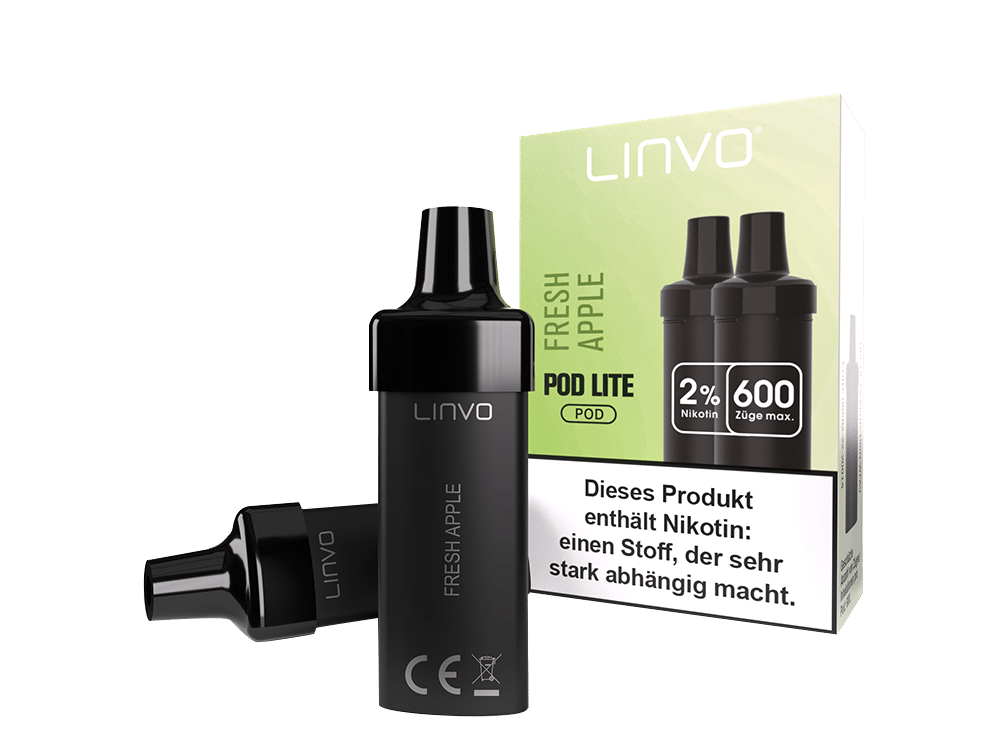 Linvo - Pod Lite Cartridge Fresh Apple 20 mg/ml (2 Stück pro Packung) 300er Packung
