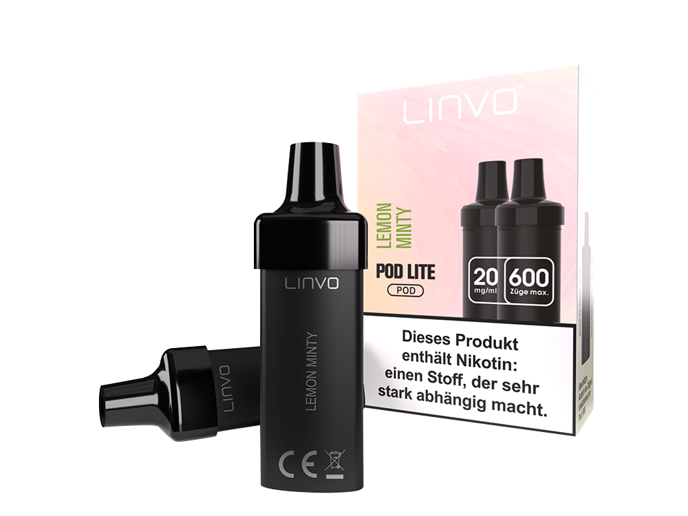 Linvo - Pod Lite Cartridge Lemon Minty 20 mg/ml (2 Stück pro Packung) 300er Packung