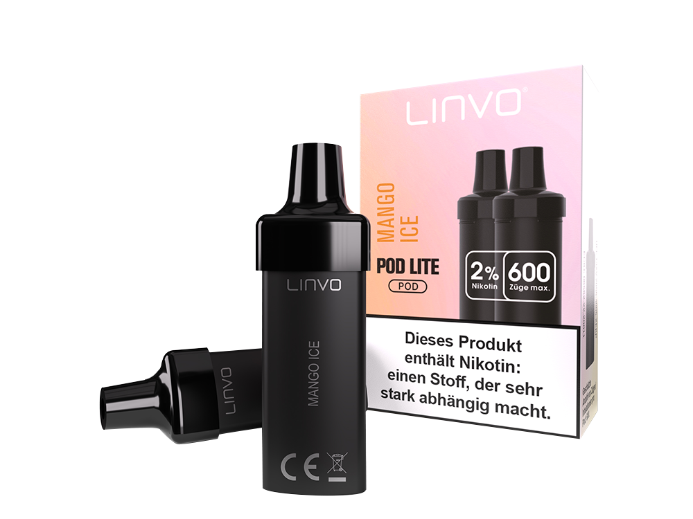 Linvo - Pod Lite Cartridge Mango Ice 20 mg/ml (2 Stück pro Packung)