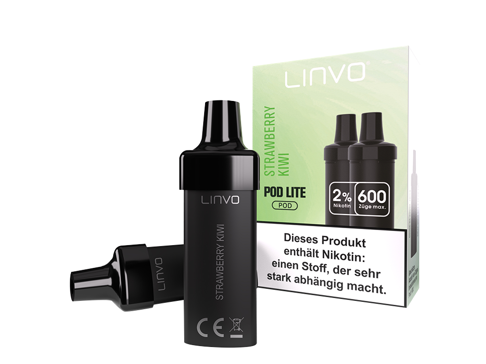 Linvo - Pod Lite Cartridge Strawberry Kiwi 20 mg/ml (2 Stück pro Packung)