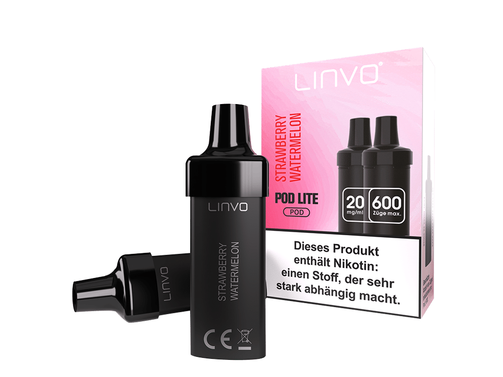 Linvo - Pod Lite Cartridge Strawberry Watermelon 20 mg/ml (2 Stück pro Packung) 300er Packung