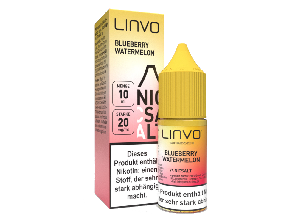 Linvo - Blueberry Watermelon - Nikotinsalz Liquid 20 mg/ml 10er Packung