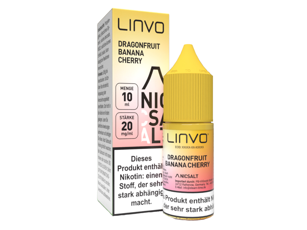 Linvo - Dragonfruit Banana Cherry - Nikotinsalz Liquid 20 mg/ml 10er Packung