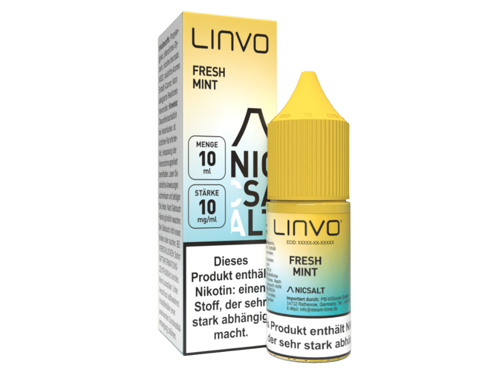 Linvo - Fresh Mint - Nikotinsalz Liquid 10 mg/ml 10er Packung